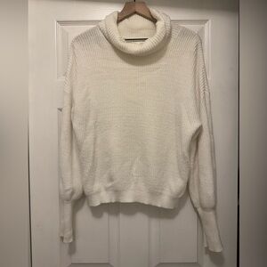 Leith Cream Cowl Neck Sweater